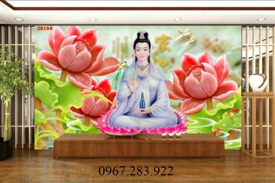 Gạch tranh- Tranh phòng thờ Phật Giáo