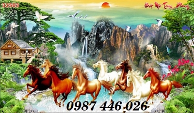 Gạch tranh mã đáo thành công HP2543
