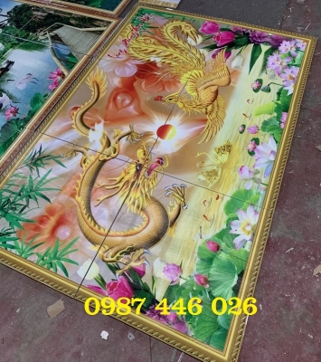 Ảnh thực tế, gạch ốp tường đẹp 3d HP982