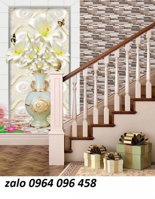 Tranh gạch 3d ốp tường cầu thang - 488CV