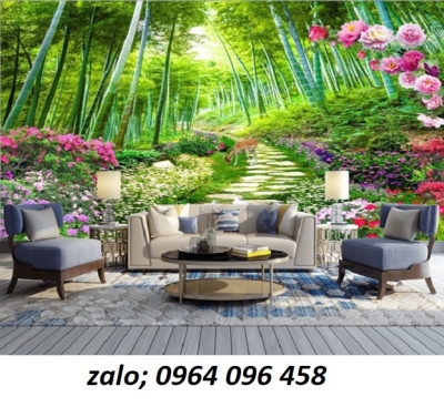 Tranh gạch 3d phòng khách - TBV54