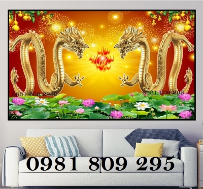 Tranh 3d rồng - gạch tranh - tranh gạch men