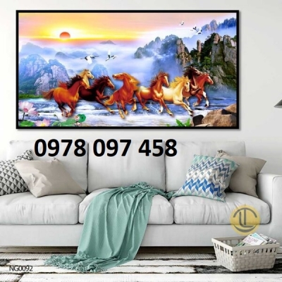 Tranh mã đáo thành công - gạch tranh in 3D