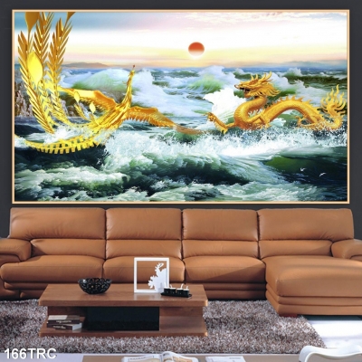 Gạch tranh- Tranh phong thuỷ Rồng