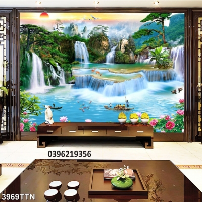 Tranh thác nước trang trí