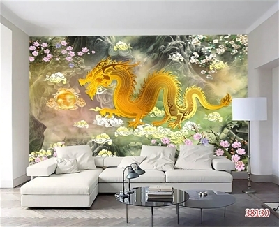 Tranh rồng 3d - tranh gạch 3d rồng - SCCX64