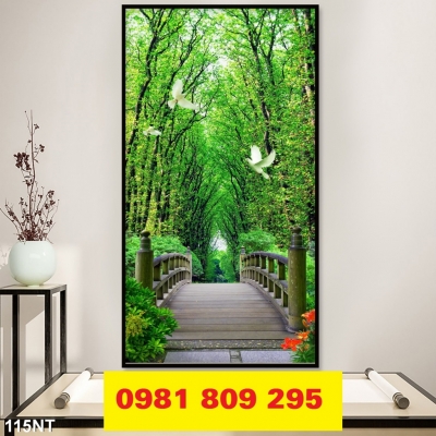 Tranh gạch phong cảnh khố đứng GF7665