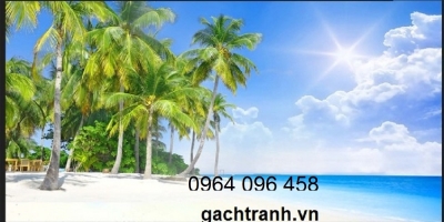 Tranh gạch 3d ốp tường phong cảnh biển - SHJ900