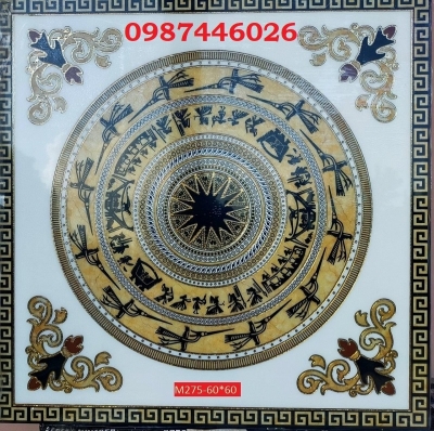 Gạch cầu thang chiếu nghỉ hoa văn HP62833