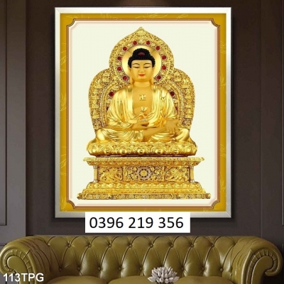 Gạch tranh đẹp Phật giáo phong thủy 3d