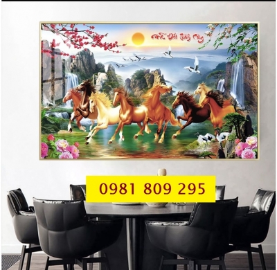Tranh gạch ốp tường Mã Đáo thành công HP633