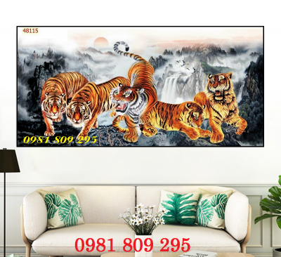 Gạch trang trí hổ 3d cao cấp