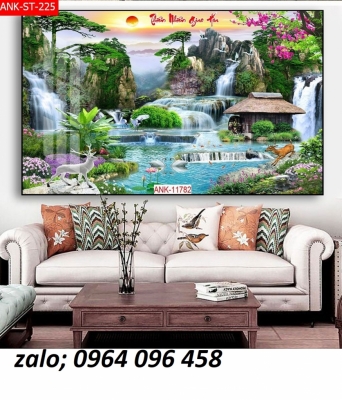 Tranh phong thủy tranh gạch 3d phong thủy - SJD4