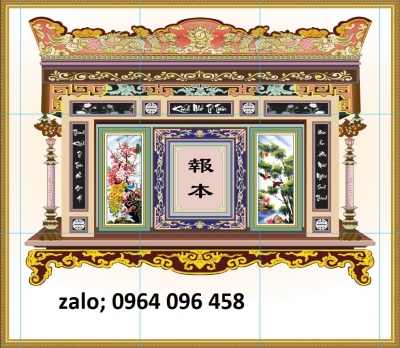 Tranh gạch 3d bàn thờ - gạch tranh 3d bàn thờ - XNB61