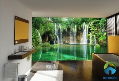 Tranh gạch men 3d trang trí phòng tắm - CVXX4