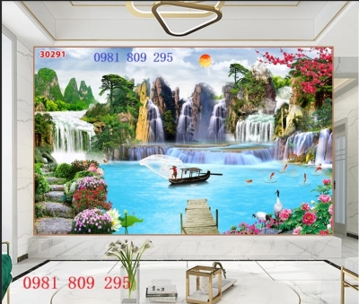 Tranh gạch phong cảnh 3d côi nguồn HD9292