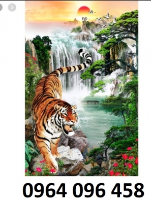 Tranh gạch 3d con hổ - 6422BX