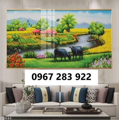 Tranh gạch đồng quê đẹp ốp tường