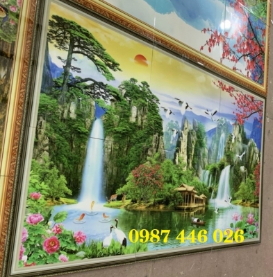 Gạch ốp tường, gach trang trí tường đẹp phòng khách HP9822
