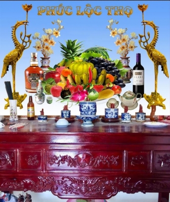 Tranh phòng thờ- tranh gạch 3D ốp tường