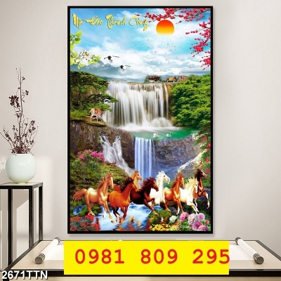 Gạch tranh ngựa bát mã