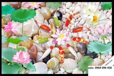 Tranh cá 3d - tranh gạch 3d ốp tường - SXX322