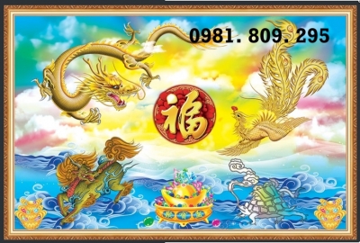 Tranh 3d rồng , gạch tranh 3d rồng phượng