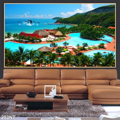 Tranh 3D- Tranh gạch phòng khách