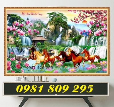 Tranh gạch mã đáo thành công GF834R