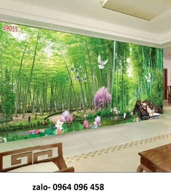 Tranh gạch cây tre trúc - 096CXZ