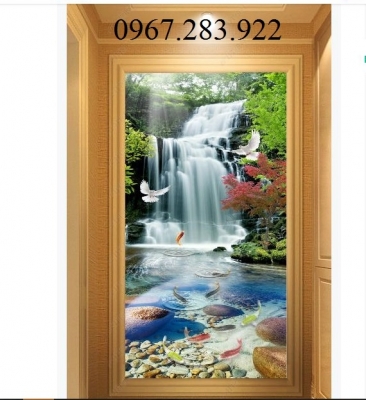 Tranh 3D- Tranh phong cảnh khổ dọc