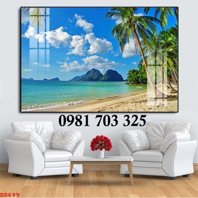 Tranh gạch ốp tường, tranh phong cảnh biển