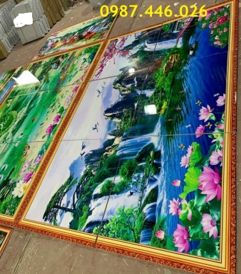 Gạch tranh phong cảnh 3d ốp tường HP82