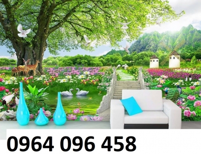 tranh gạch phong cảnh thiên nhiên 3d - 54SB