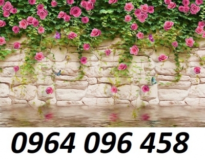 Tranh gạch 3d hoa hòng leo - SHG51