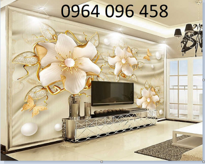 tranh 3d - gạch tranh 3d hoa ngọc - 45XM