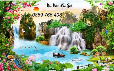 Tranh 3D phong cảnh-Tranh gạch men