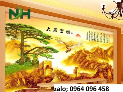 Tranh gạch 3d ốp tường vạn lý trường thành - VXCC4