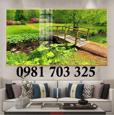 Gạch tranh phong cảnh 3D ốp tường