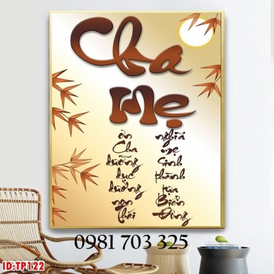 Gạch tranh thư pháp 3D đẹp