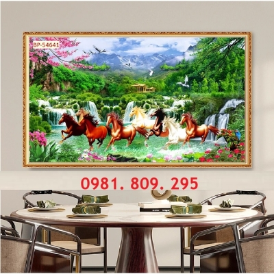 Tranh gạch mã đáo , ngựa phong thủy