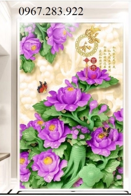 Tranh 3d hoa nghệ thuật dán tường