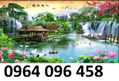 Tranh gạch 3d phong thủy phòng khách - 042XPP