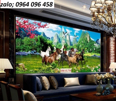 Tranh gạch 3d mã đáo thành công phong thủy - 864DL