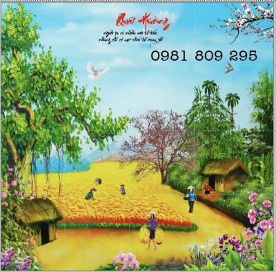 Tranh gạch 3d đồng quê HP7575