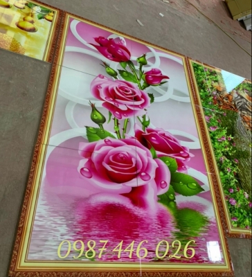 Ảnh thực tế tranh gạch 3d 1