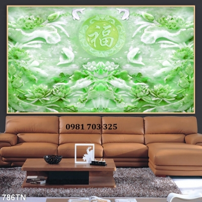 Gạch tranh sứ ngọc dán tường