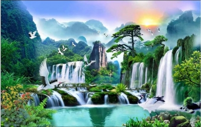 Tranh phong cảnh - tranh gạch