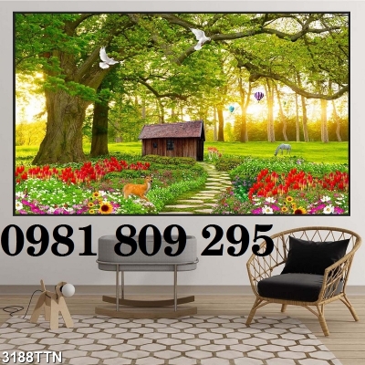 Gạch 3d thiên nhiên đẹp JP774