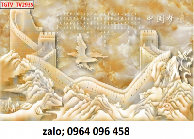 Tranh gạch 3d phong thủy phòng khách - BMN63